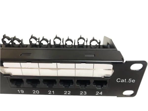 5e-1 UTP Cat.5e Patch Panel 24Port Dual Use IDC with Smart Cable Manager