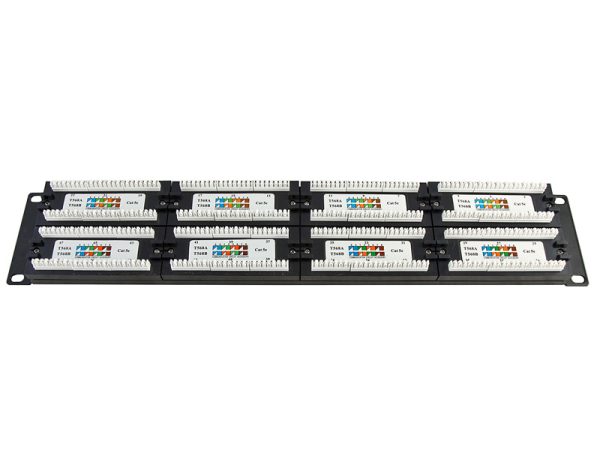 cl-p2548u-c5e-2 UTP Cat.5e Patch Panel 48 Port Dual Use IDC With Back Bar
