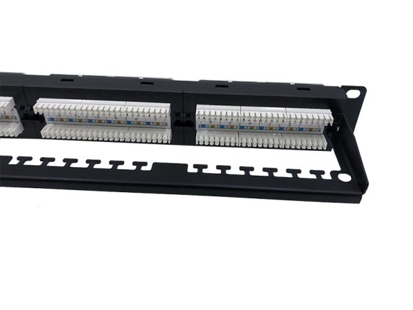 UTP Cat.6 Patch Panel 24 Port Dual Use IDC With Back Bar