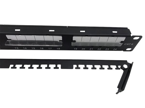 UTP Cat.6 Patch Panel 24 Port Dual Use IDC With Back Bar