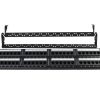 one UTP Cat.5e Patch Panel 48 Port Dual Use IDC With Back Bar