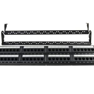 one UTP Cat.5e Patch Panel 48 Port Dual Use IDC With Back Bar